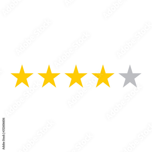 four rating star icon,