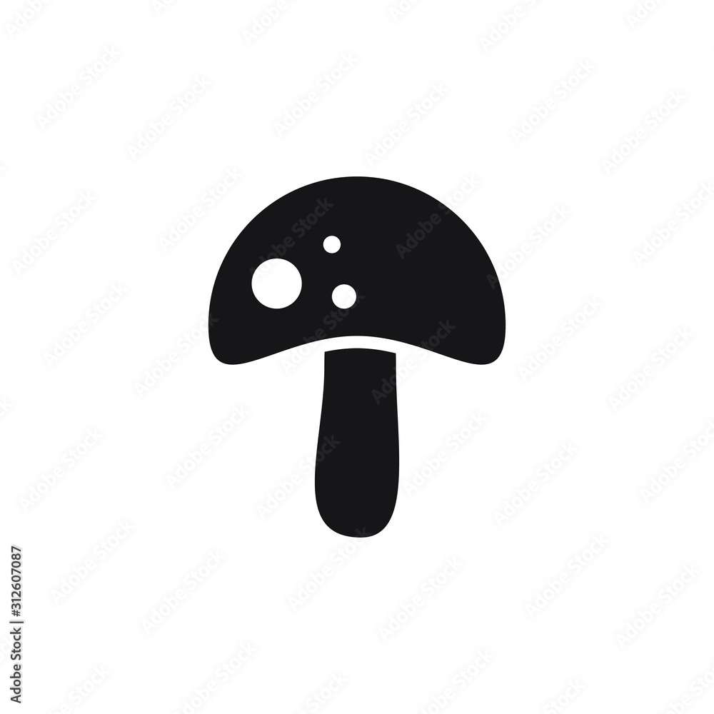 Forest mushroom icon design. vector illustration