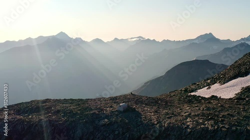 hover around at the bivacco gratton by the grivola glacier photo