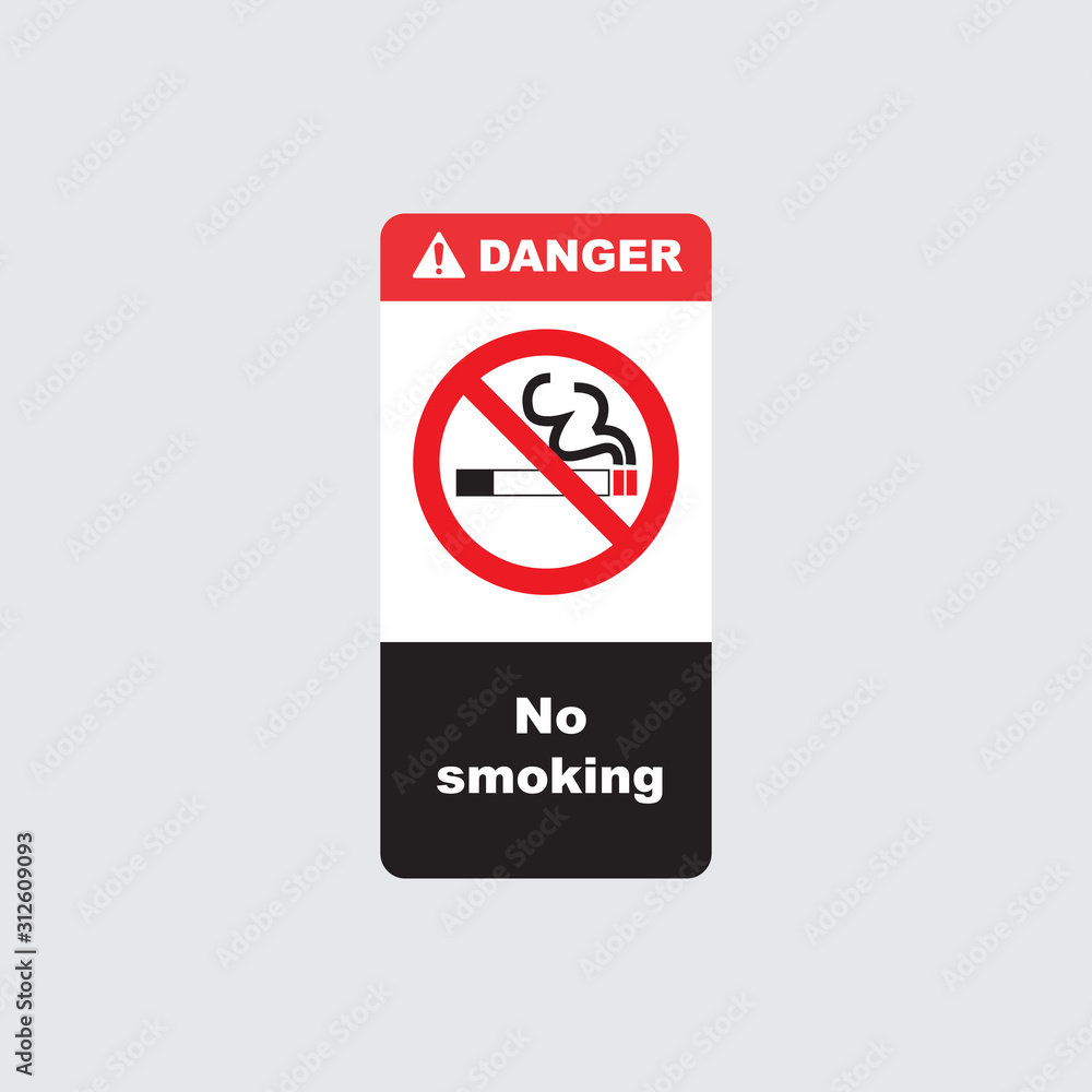 No smoking sign icon design. vector illustration