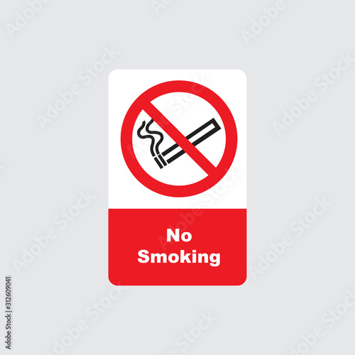 No smoking sign icon design. vector illustration