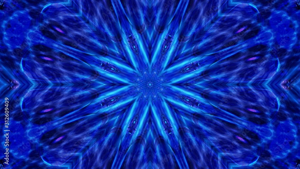 Fototapeta premium Kaleidoscope Mandala Art Design Abstract Background