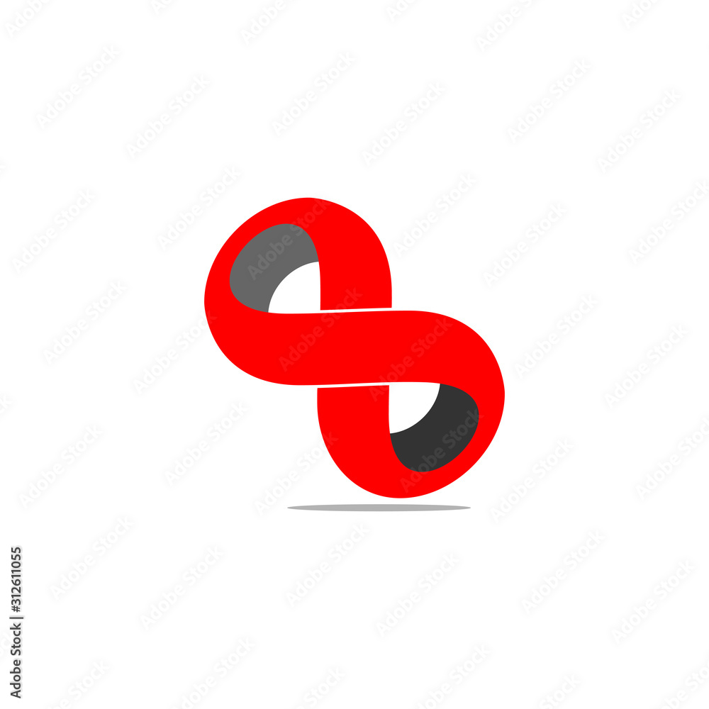 infinity 3d motion shadow curves design symbol logo vector infinity 3d motion shadow curves design symbol logo vector