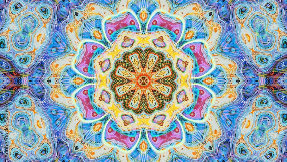 Kaleidoscope Mandala Art Design Abstract Background Kaleidoscope Mandala Art Design Abstract Background