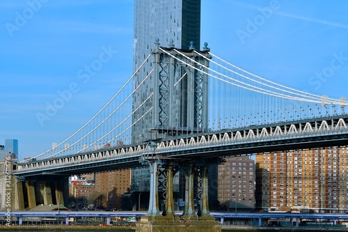 Manhattan Bridge, Downtown New York USA © Luis