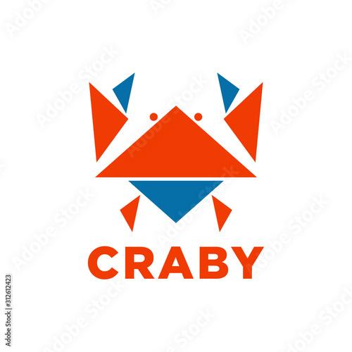 Free Download Vector illustration of crab for restaurant logo, icon and badge - GFXLoad