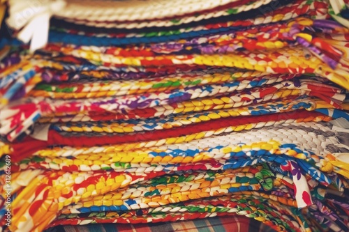 Close up of Doormat Handmade texture background © korrakot sittivash
