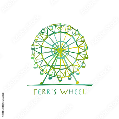Ferris wheel, sketch for your design
