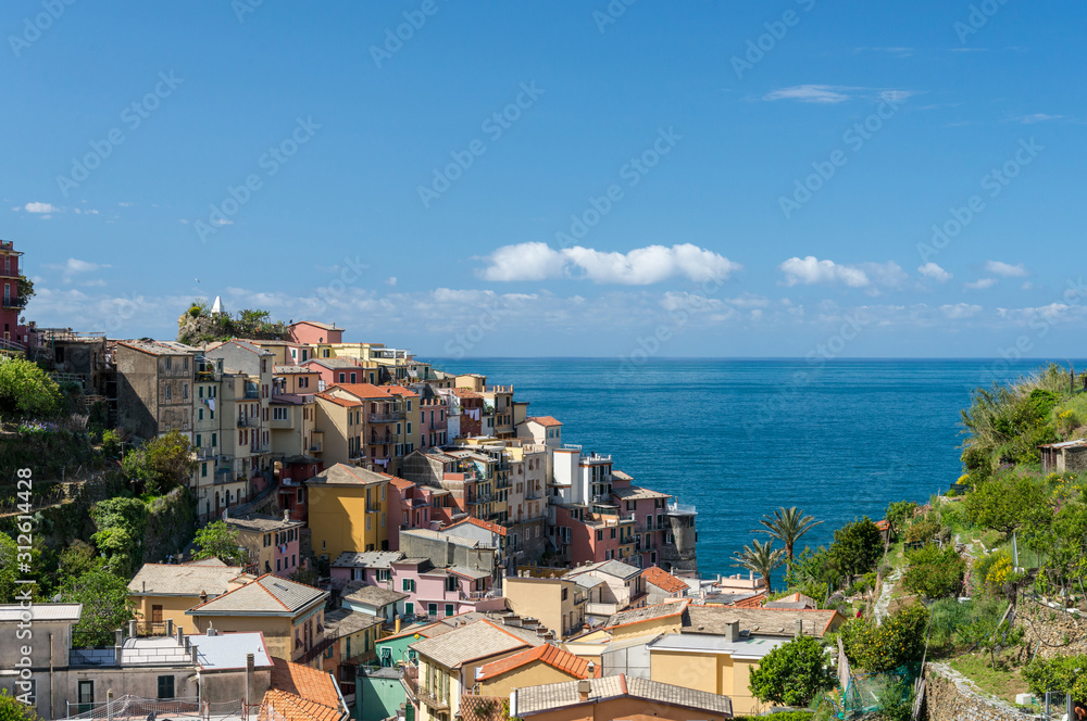 Manarola of the coastal area Cinque Terre in the Italian province La Spezia