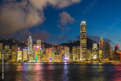Hong Kong City at night