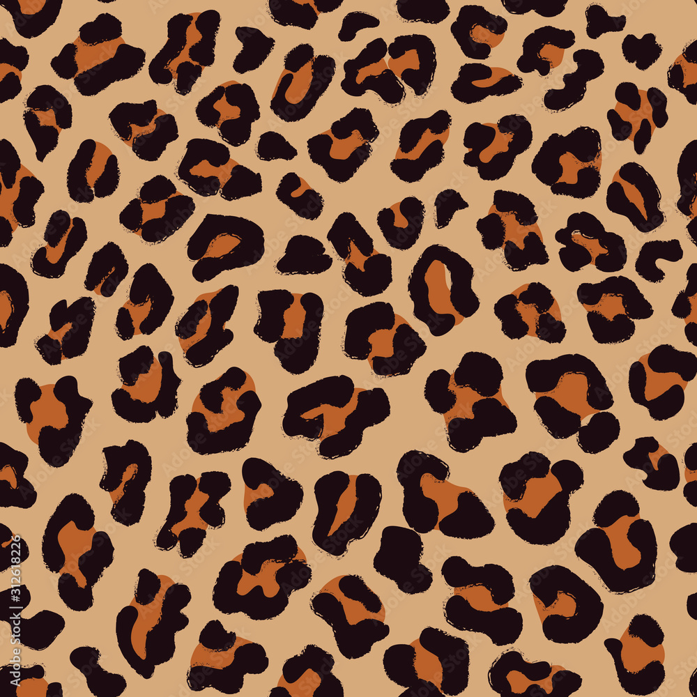 Seamless leopard and cheetah animal pattern Seamless leopard and cheetah animal pattern