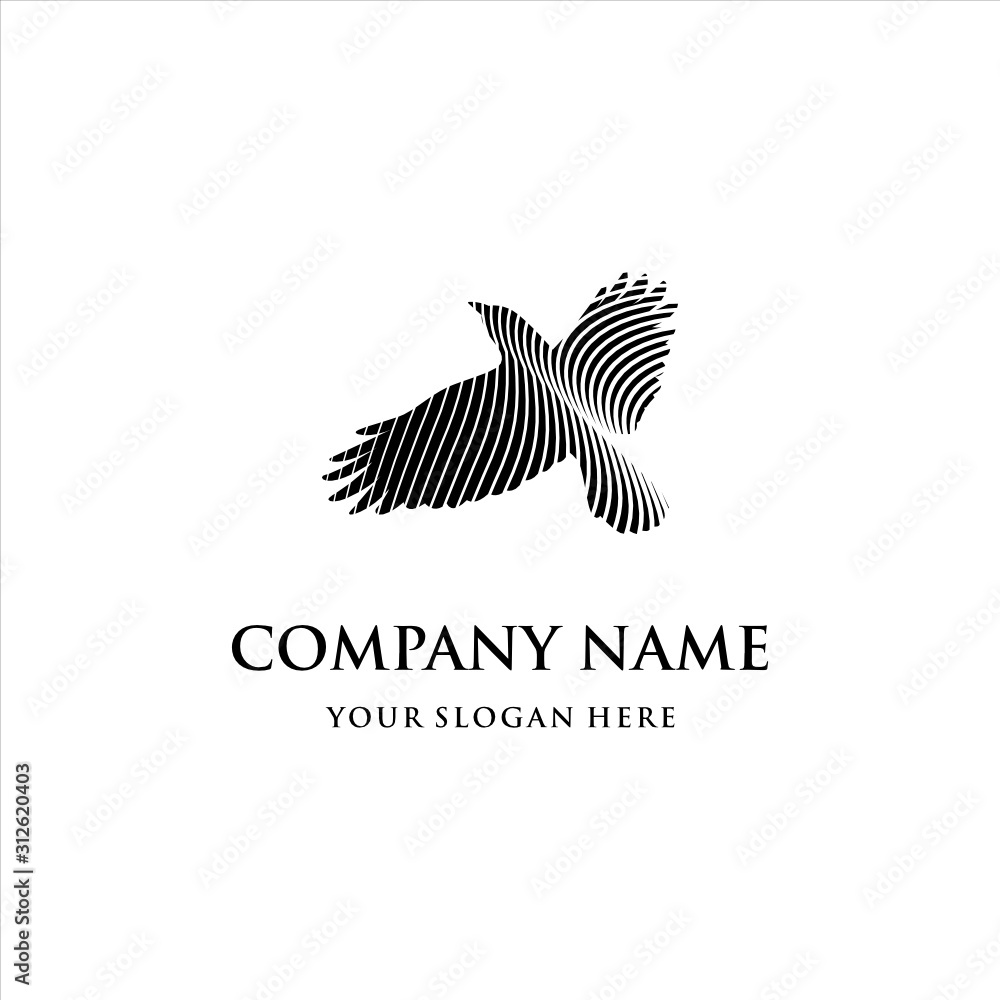 Obraz premium Falcon Eagle Logo Icon Design Template Elements