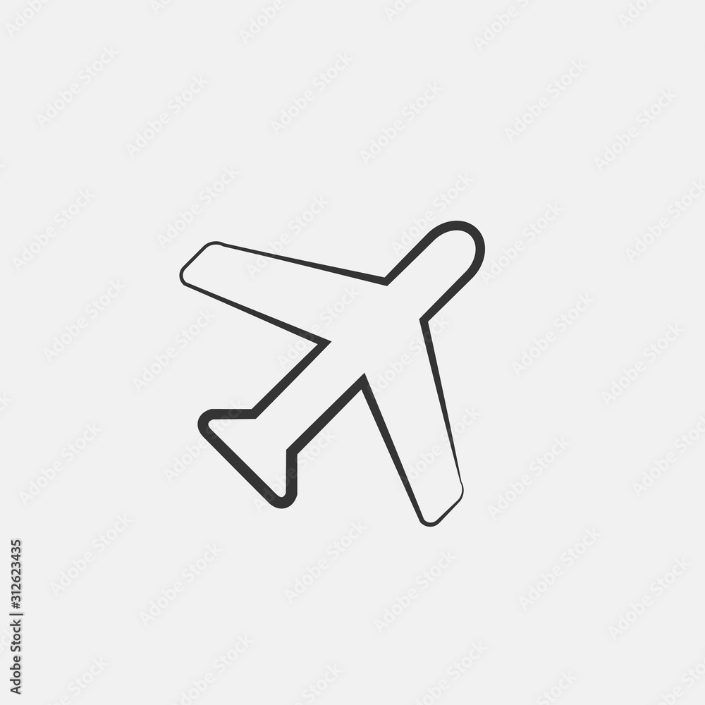 plane icon vector for web and graphic design