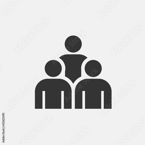 people icon vector for web and graphic design photo