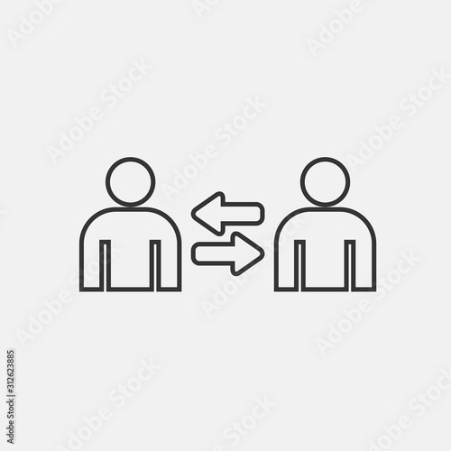 substitute icon vector for web and graphic design
