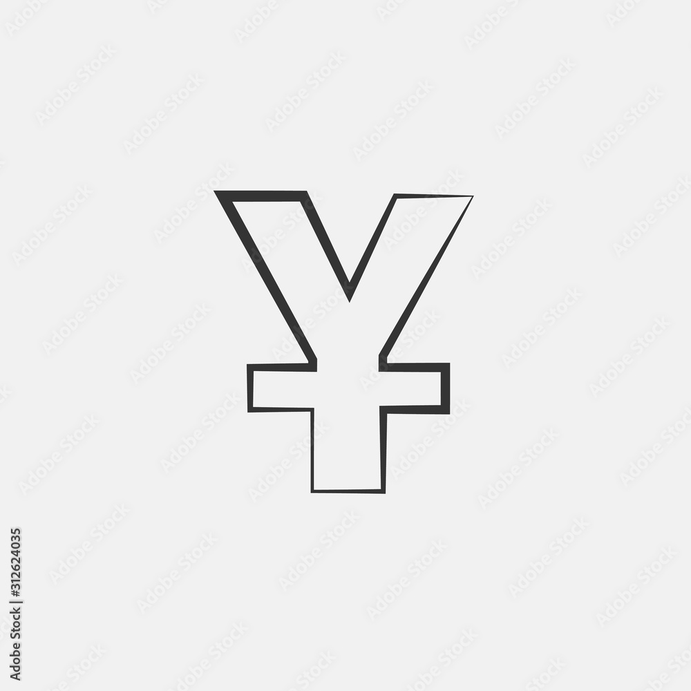 yuan chinese currency icon vector for web and graphic design yuan chinese currency icon vector for web and graphic design
