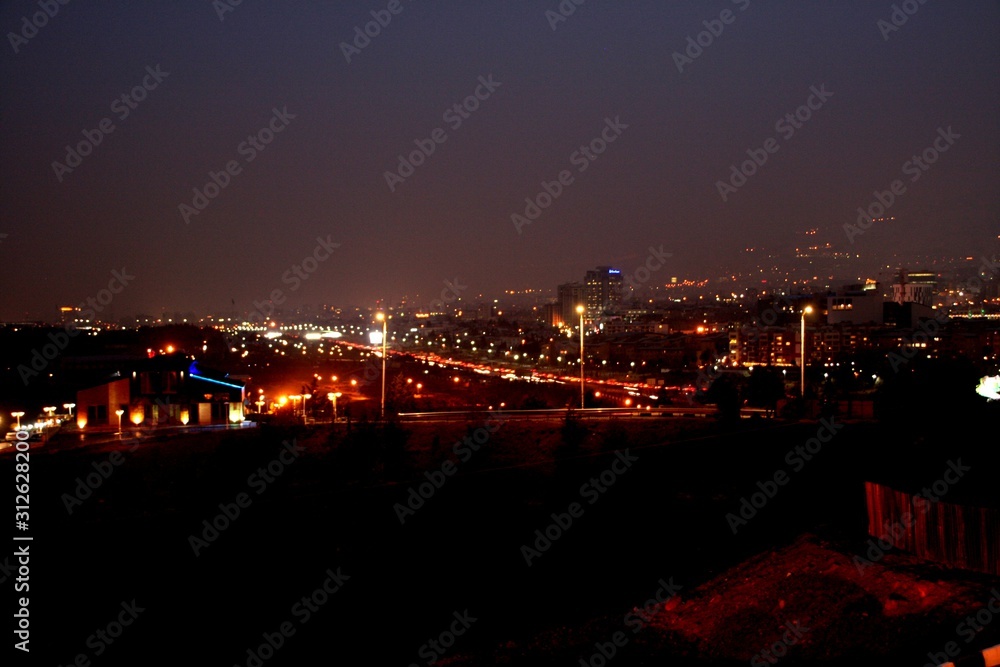 Asia, Iran, Tehran, Milad Tower, 435m, High, Night,