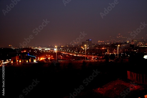 Asia  Iran  Tehran  Milad Tower  435m  High  Night 