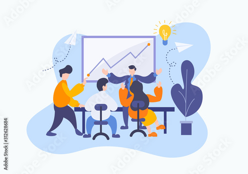 vector illustration a group...