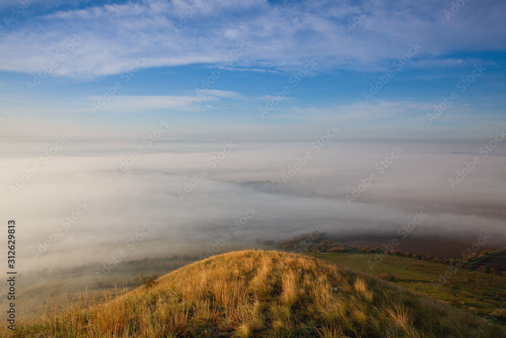Misty morning in Central Bohemian Highlands, Czech Republic. Misty morning in Central Bohemian Highlands, Czech Republic.