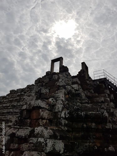 ruins of temple in cambodia