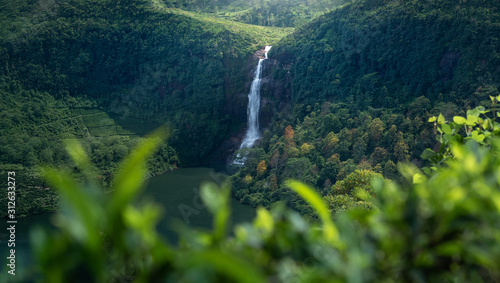 Beautiful waterfall in Sri Lanka