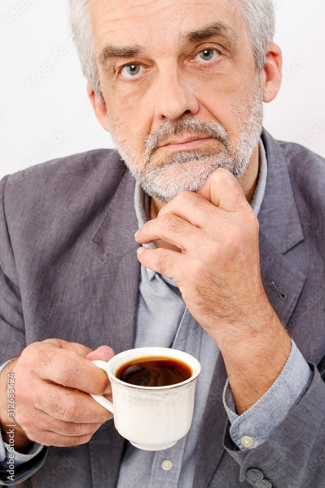 Handsome man drinking coffee Handsome man drinking coffee