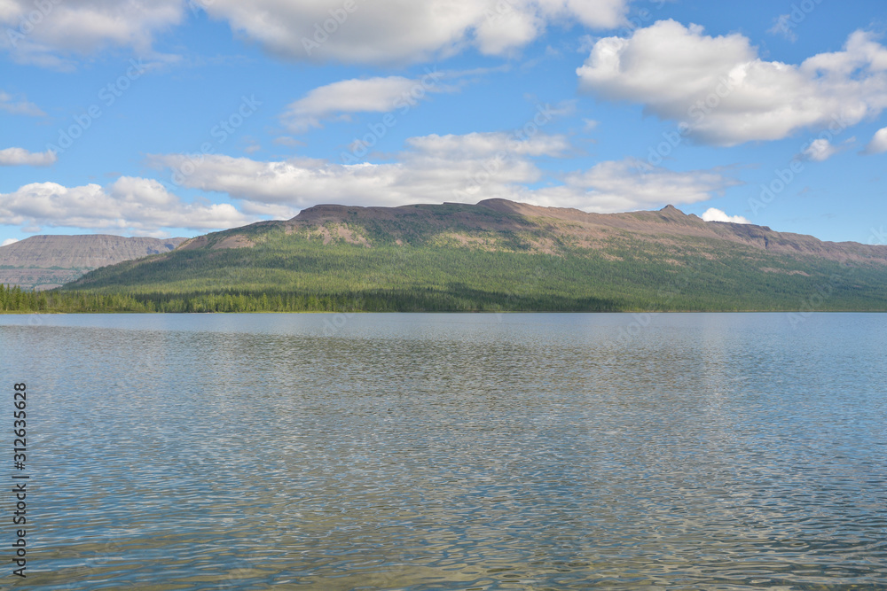 Mountain lake on the Putorana plateau. Mountain lake on the Putorana plateau.