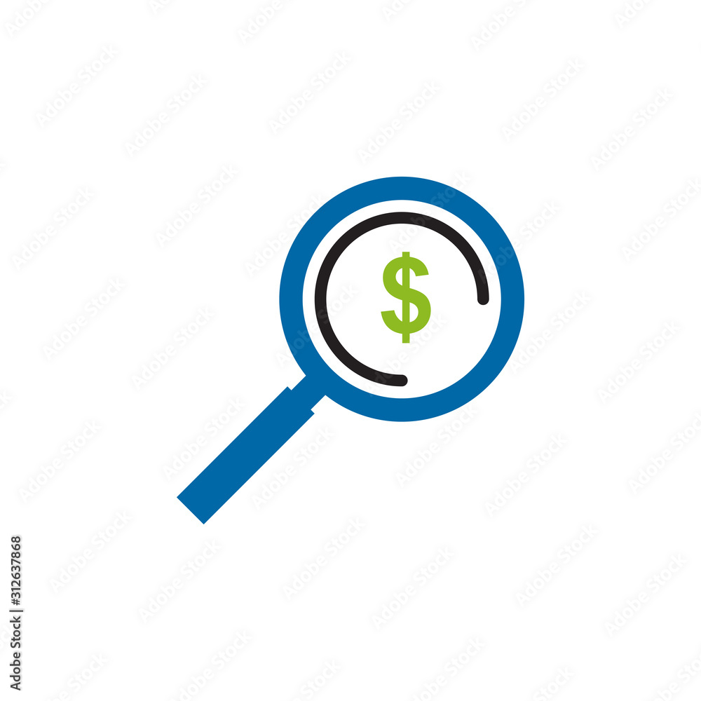 Search magnifying glass icon logo design vector template Search magnifying glass icon logo design vector template