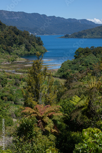 Lake Waikaremoana Te Urewera National Park New Zealand.