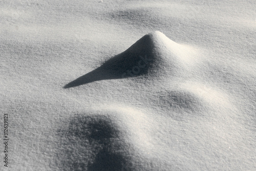snow dunes after storm