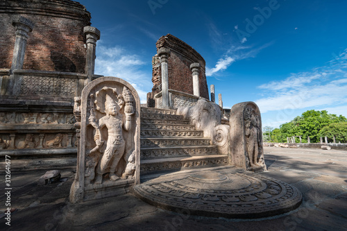 Ruins of the historical city of Polonnaruwa, Sri Lanka photo