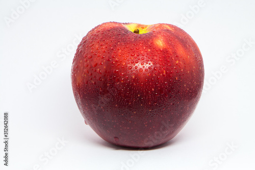 red apple isolated on white background