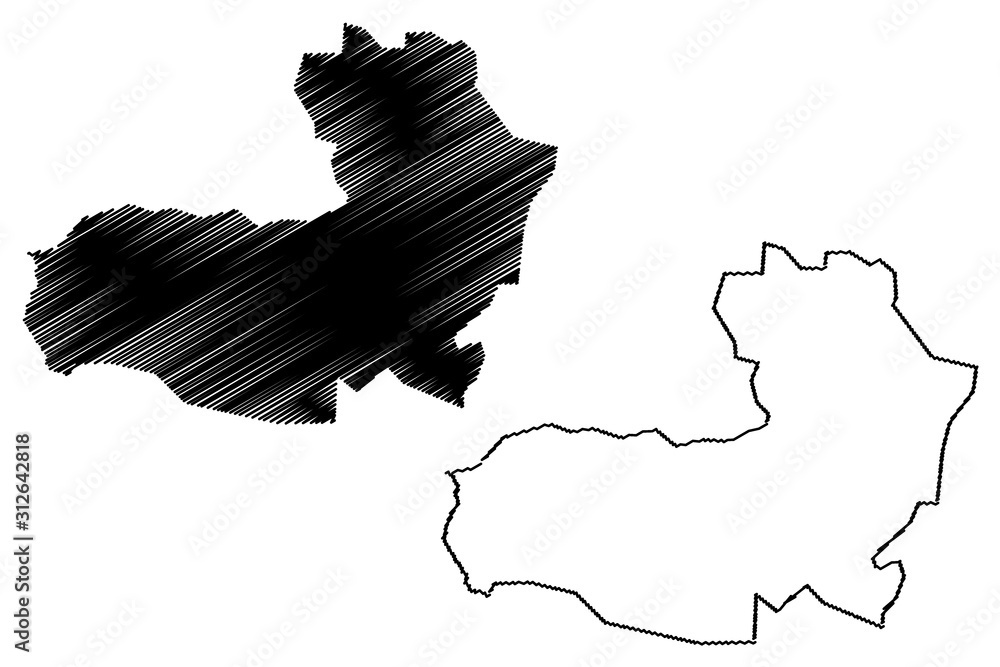 Aragatsotn Province (Republic of Armenia, Administrative divisions of Armenia) map vector illustration, scribble sketch Aragatsot map....
