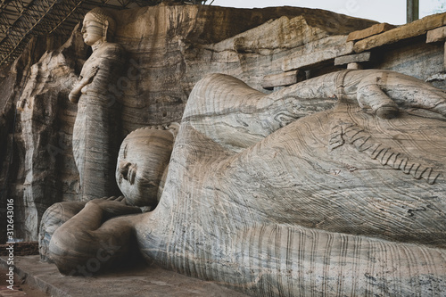 Ruins of the historical city of Polonnaruwa, Sri Lanka photo