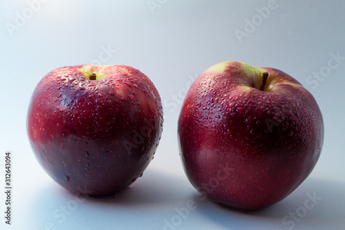 red apples isolated on white background