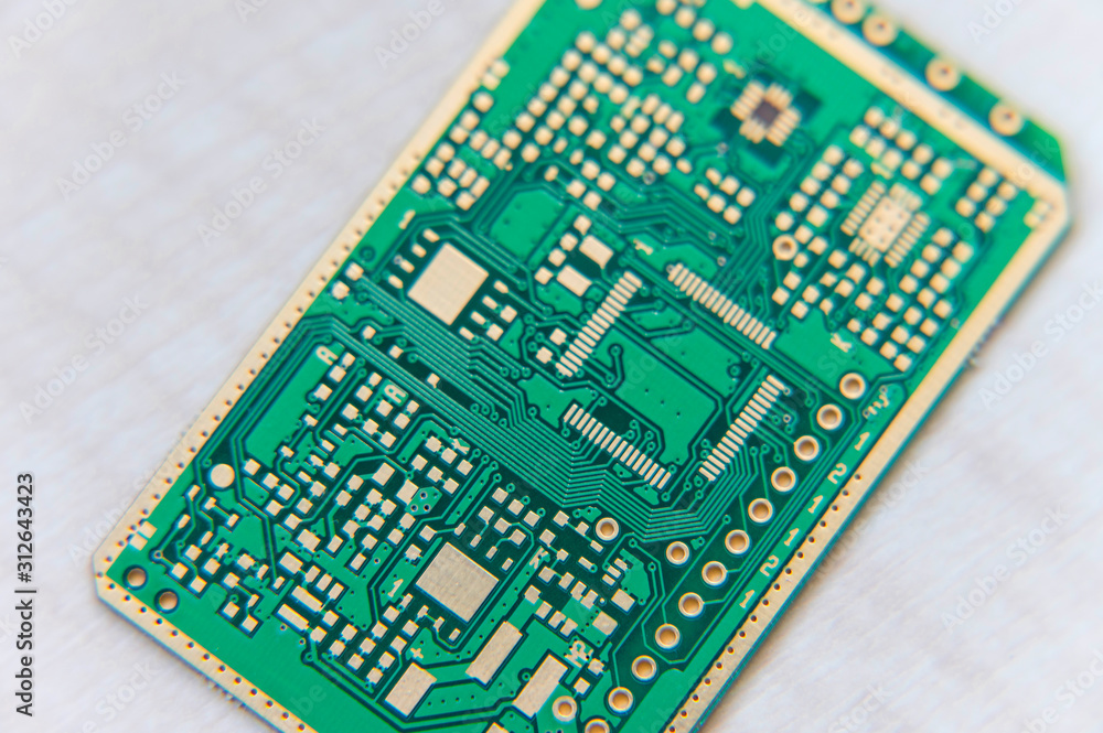 Motherboard paths for electronic components. Motherboard paths for electronic components.