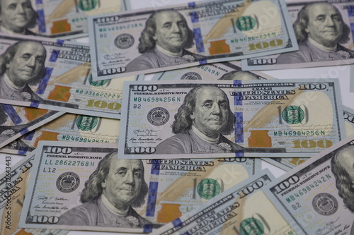 American Dollor, USD $ isolated with white background.