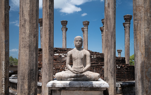 Ruins of the historical city of Polonnaruwa, Sri Lanka photo