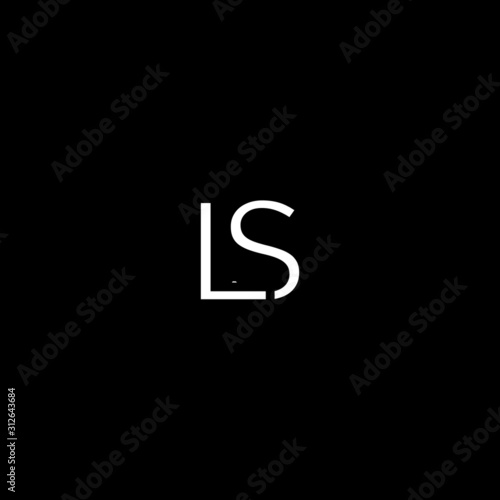 Creative unique minimal LS initial based letter icon logo