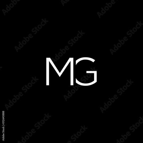 Creative unique minimal MG initial based letter icon logo