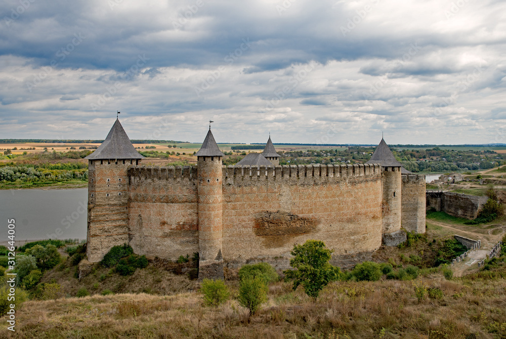 Die Burg Kothyn im Oblast Tscherniwzi in der Ukraine