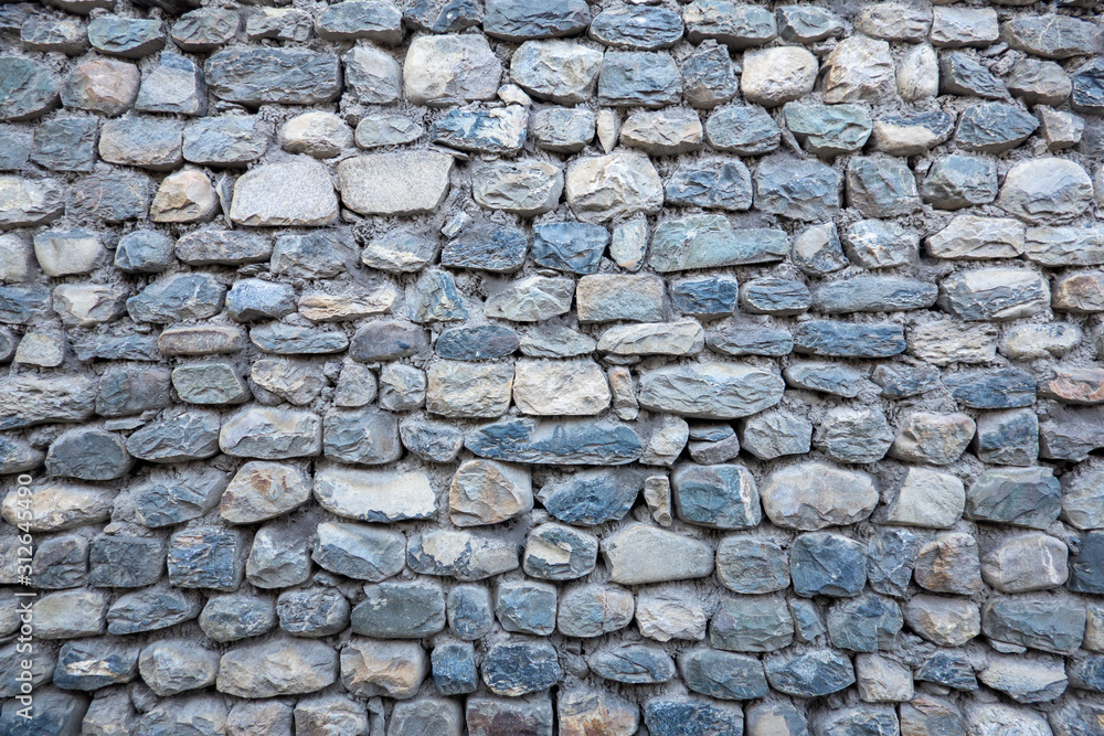 Shaped Stone Wall Background