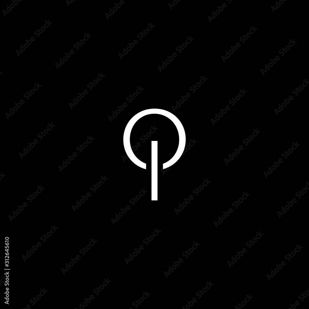 Creative unique minimal OI initial based letter icon logo Creative unique minimal OI initial based letter icon logo