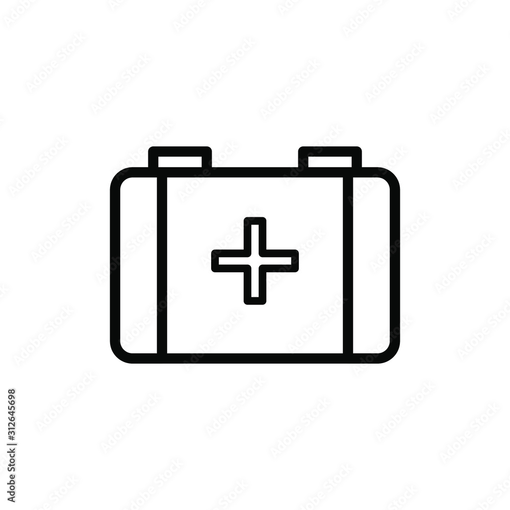 First aid vector outline icon First aid vector outline icon