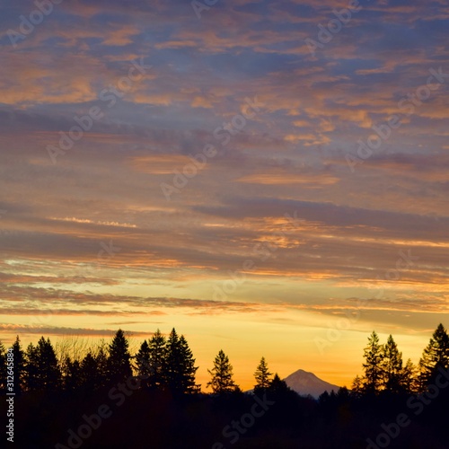 Sunrise behing Mt. Hood 4