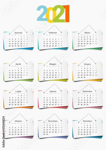 2021 Calendario