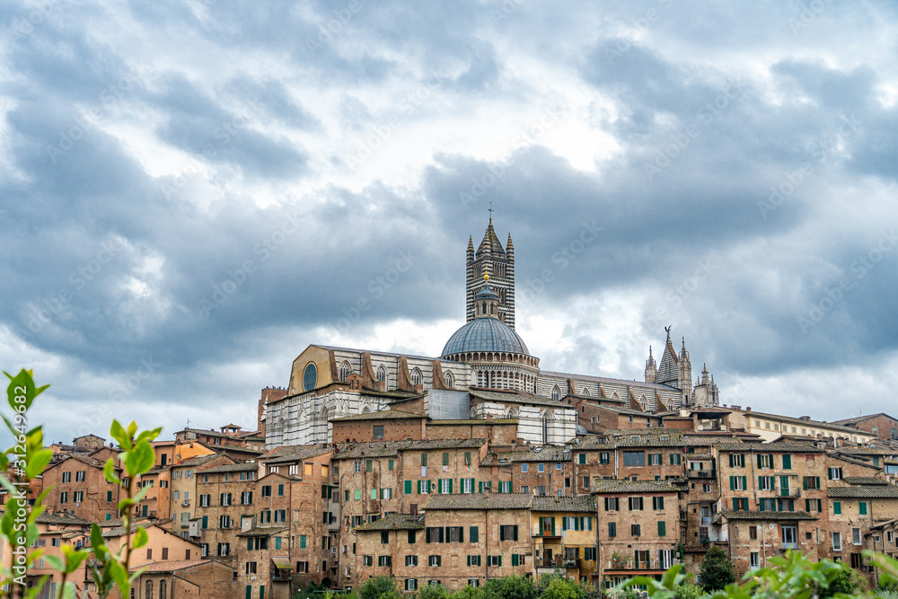 Beautiful view of the historic city of Siena, tuscany, Italy