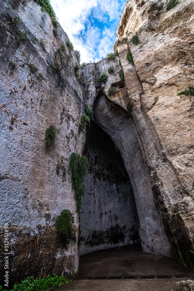 entrance to the cave