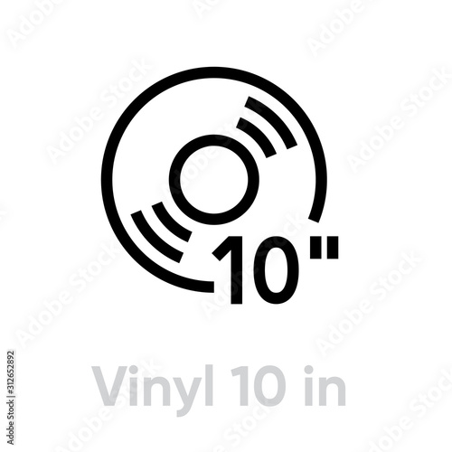 Vinyl Record 10 inch icon